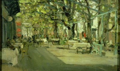 Café in Jalta, 1905 door Konstantin Alekseevich Korovin